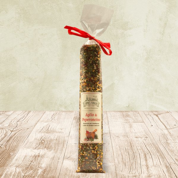 Tubo da 150 grammi di Aglio e Peperoncino Ermes Funghi