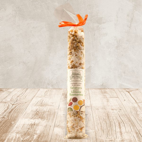 Tubo da 300 grammi di Salatura al Limone e Rosmarino Ermes Funghi