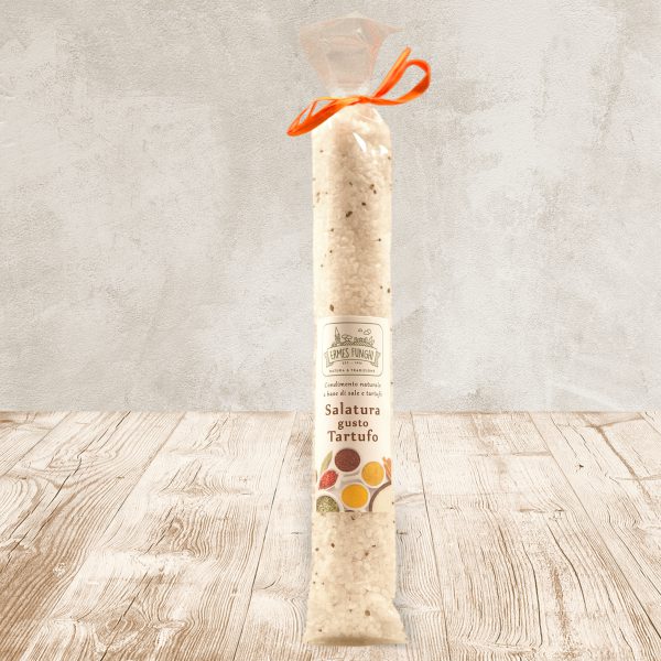 Tubo da 300 grammi di Salatura al Tartufo Ermes Funghi