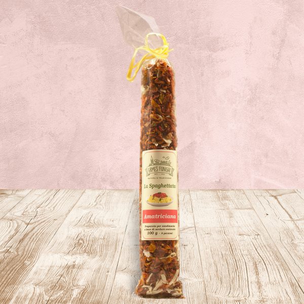 Tubo da 100 grammi di Spaghettata all'Amatriciana Ermes Funghi