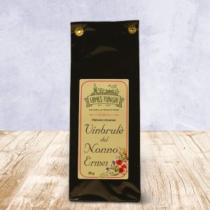 Confezione da 60 grammi di Infuso Vin Brulè Ermes Funghi.