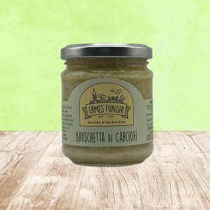 Vasetto da 180 grammi di Bruschetta ai Carciofi Ermes Funghi