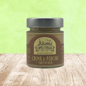 Vasetto da 130 gr. di Crema di Porcini Tartufata Ermes Funghi.