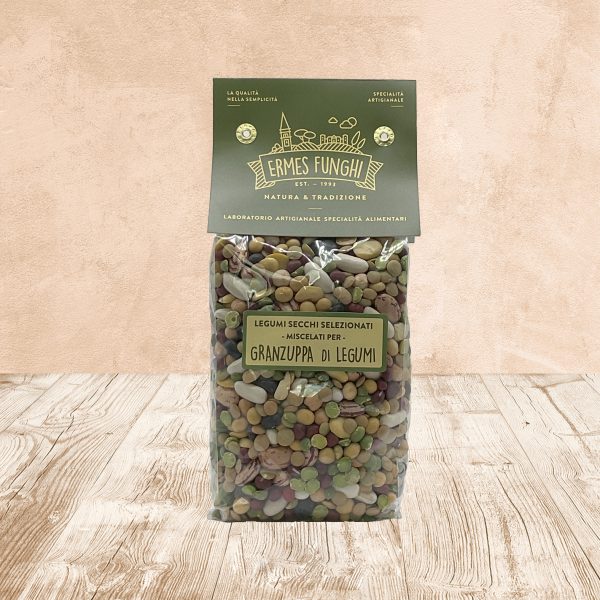 Confezione da 400 grammi di Granzuppa Ermes Funghi.