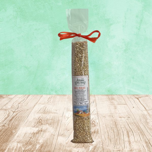 Confezione da 250 gr. Orzo Perlato in tubo Ermes Funghi
