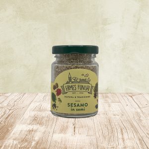 Vasetto da 60 grammi di Sesamo in semi Ermes Funghi.