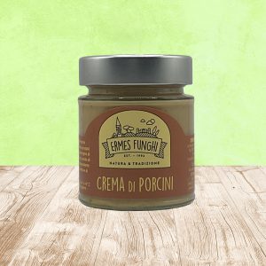 Vasetto da 130 gr. di Crema di Funghi Porcini Ermes Funghi.