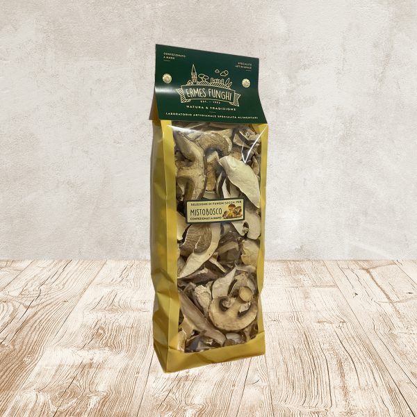 Pacco da 200 grammi di funghi misti Ermes Funghi