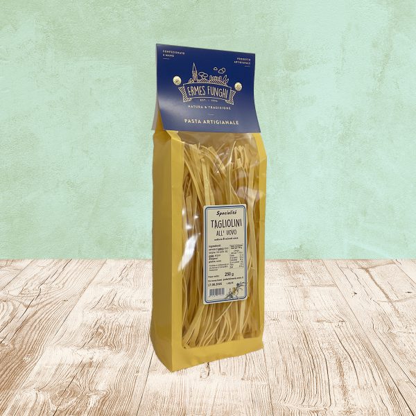 Pacco da 250g di Taglioni all'uovo Ermes Funghi